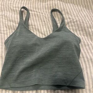 lululemon athletica Heathered Slate Green Cropped Brami